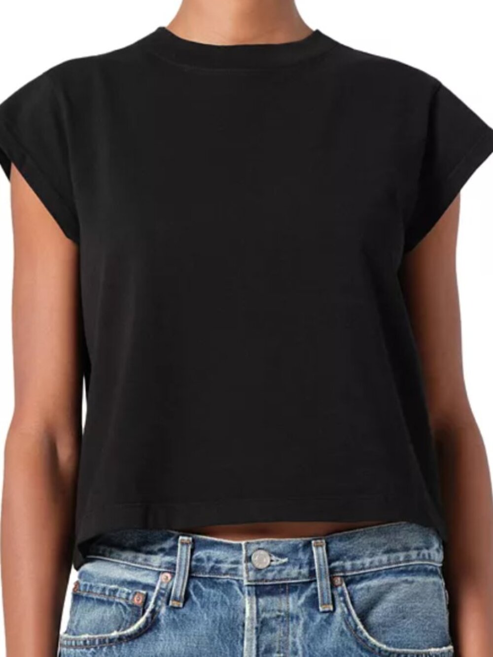 Agolde Bryce Cap Sleeve Tee Shirt Size S